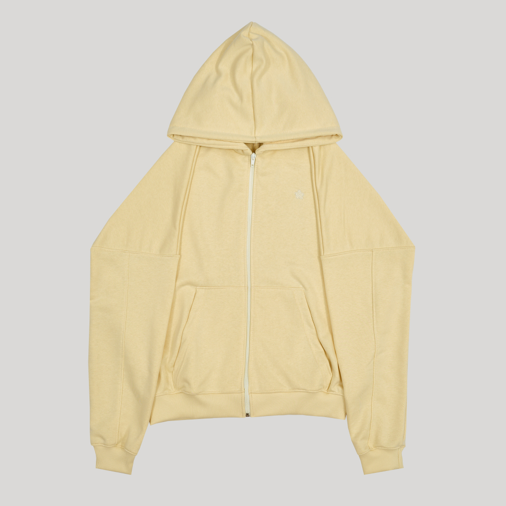 Zip-Up Hoodie LOGO Alabaster Gleam