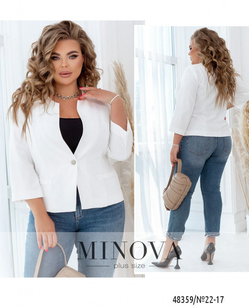Пиджак 22-17-Молочный Minova