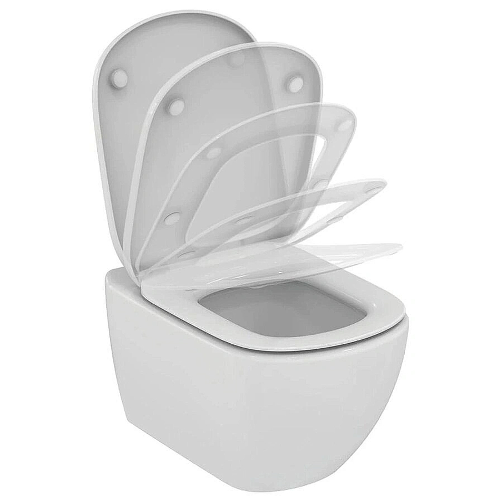 Унитаз подвесной Ideal Standard Tesi ST007901 безободковый, с крышкой микролифт, белый