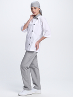 Костюм женский Канди (тк.ТиСи,120), серый/белый