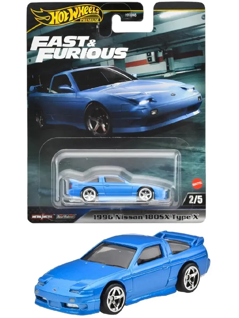 Машинка Хот Вилс Премиум Nissan 180Sx HNW46 HVR62