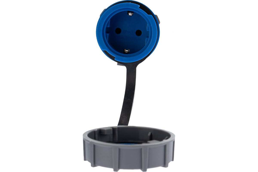 Кабельная переносная влагозащищенная розетка REXANT 16 А, 2Р+РЕ, IP68 111-121