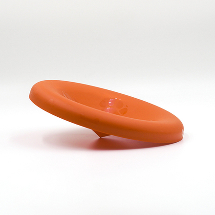 Игрушка для собак ЛЕТАЮЩИЙ ДИСК Dog-Frisbee, мягкий, оранжевый, D22 см