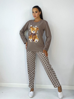 Пижама женская штаны+футболка дл/р ШФД0003 норма