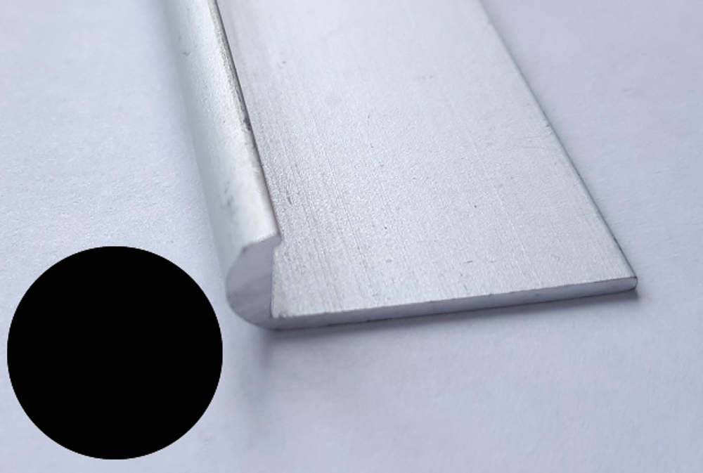 Алюминиевый профиль окантовочный чёрный UG