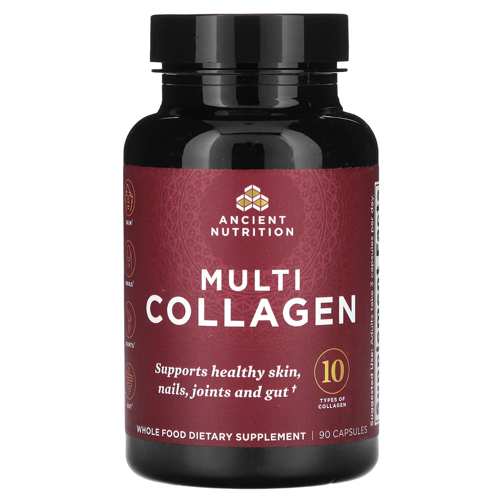 Ancient Nutrition, мультиколлагеновый комплекс, 90 капсул