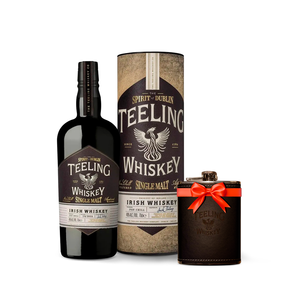 Teeling Single Malt in Tube 0,7 л. + Фляжка