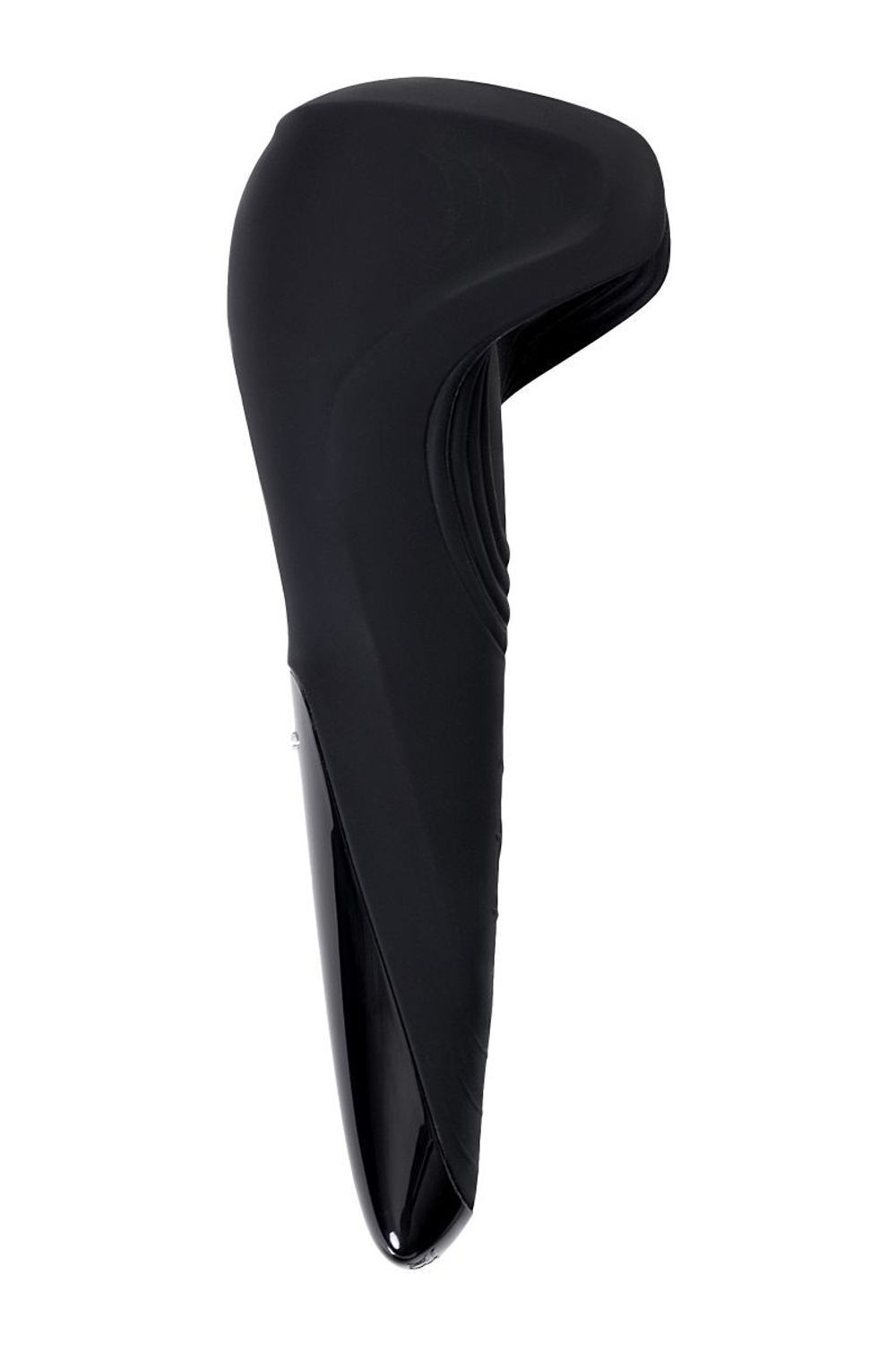 Чёрный нереалистичный мастурбатор с вибрацией Satisfyer Men Wand (Цвет: черный)