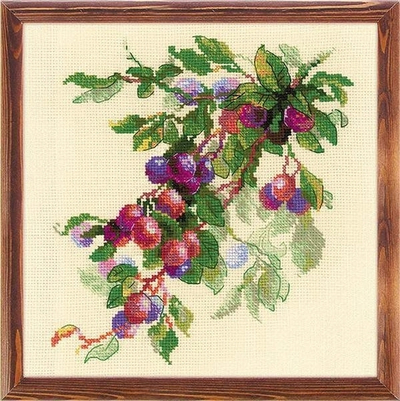 "Ветка сливы"-1616 вышивка