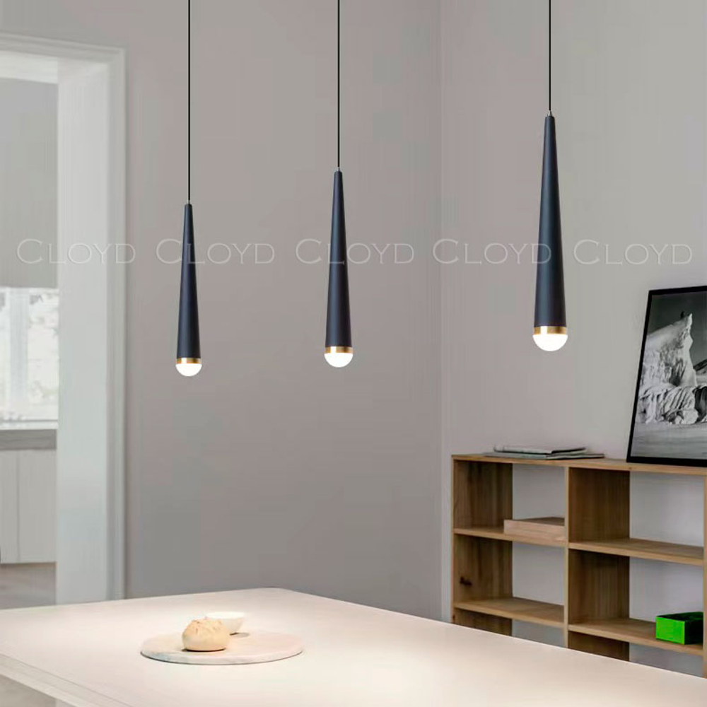 Подвесной светильник Cloyd MILVUS-A P1 / черный (арт.11145)