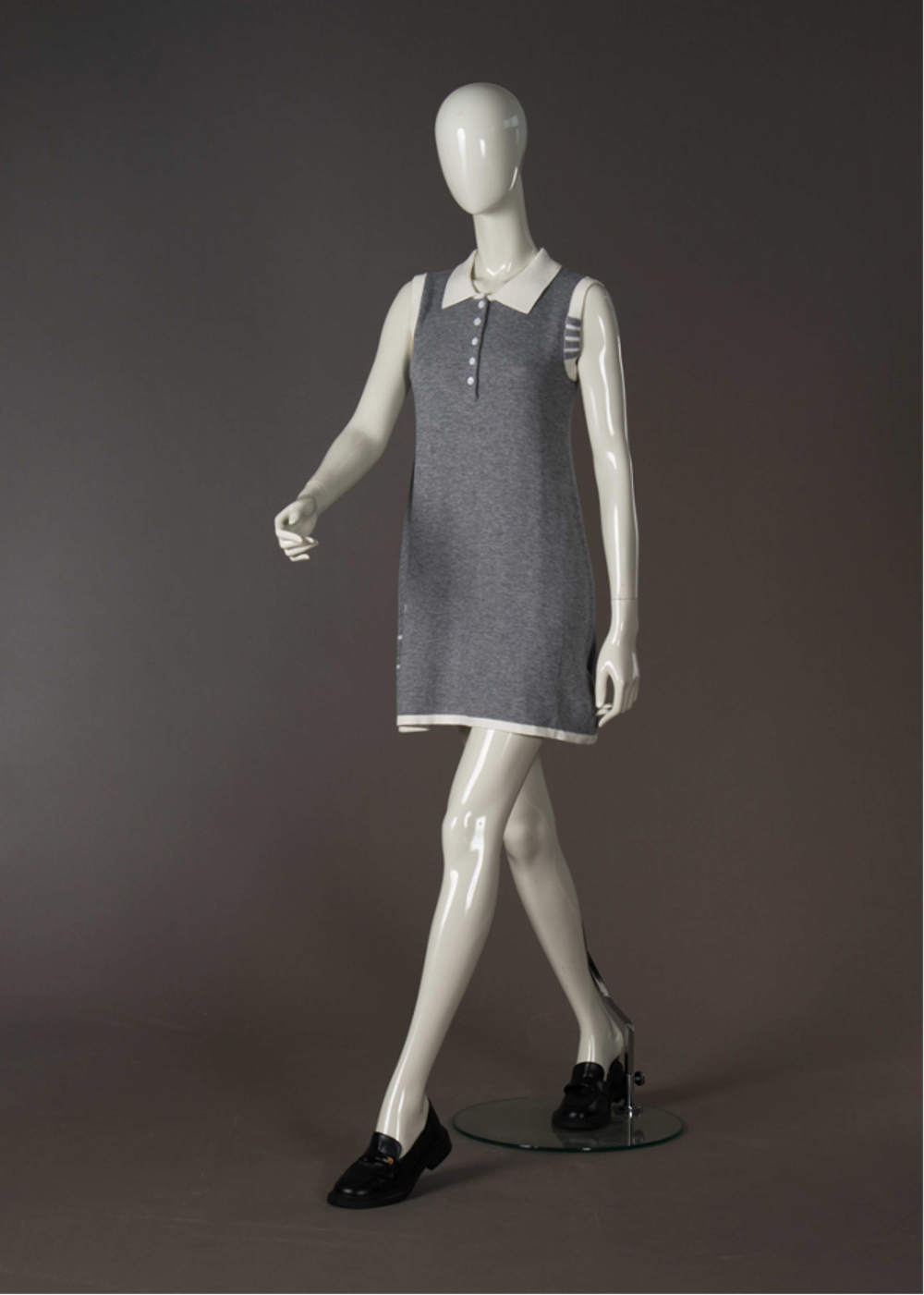 Женский абстрактный манекен Лима 3/Белый глянец