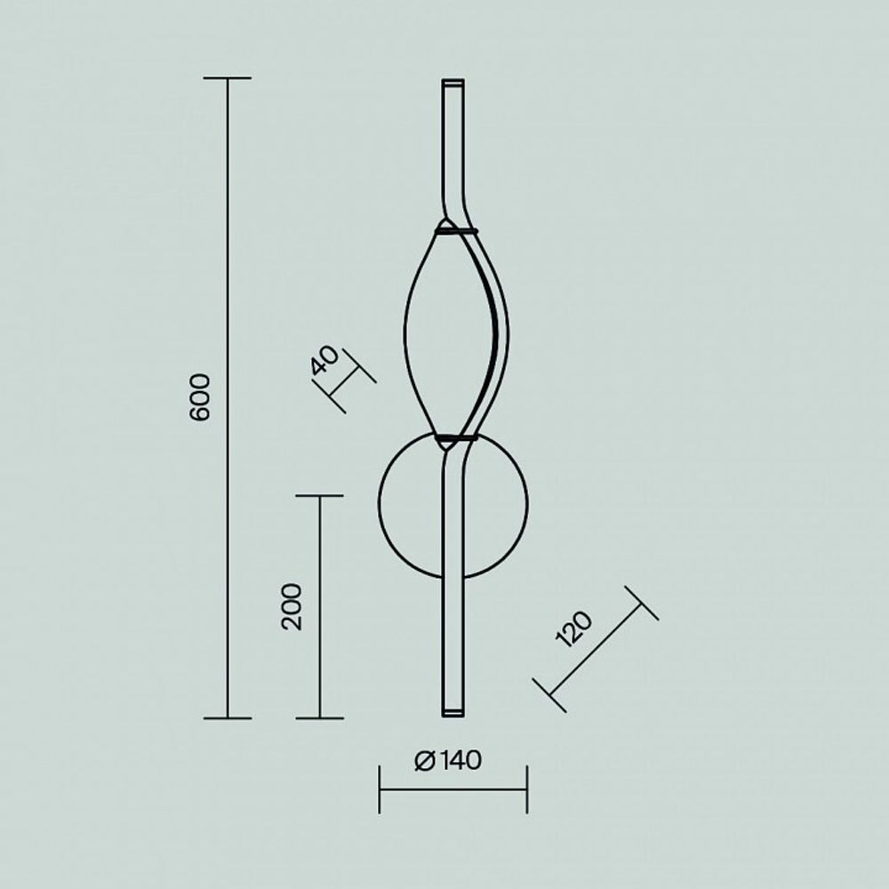 Бра Maytoni Foresight MOD347WL-L8BS3K