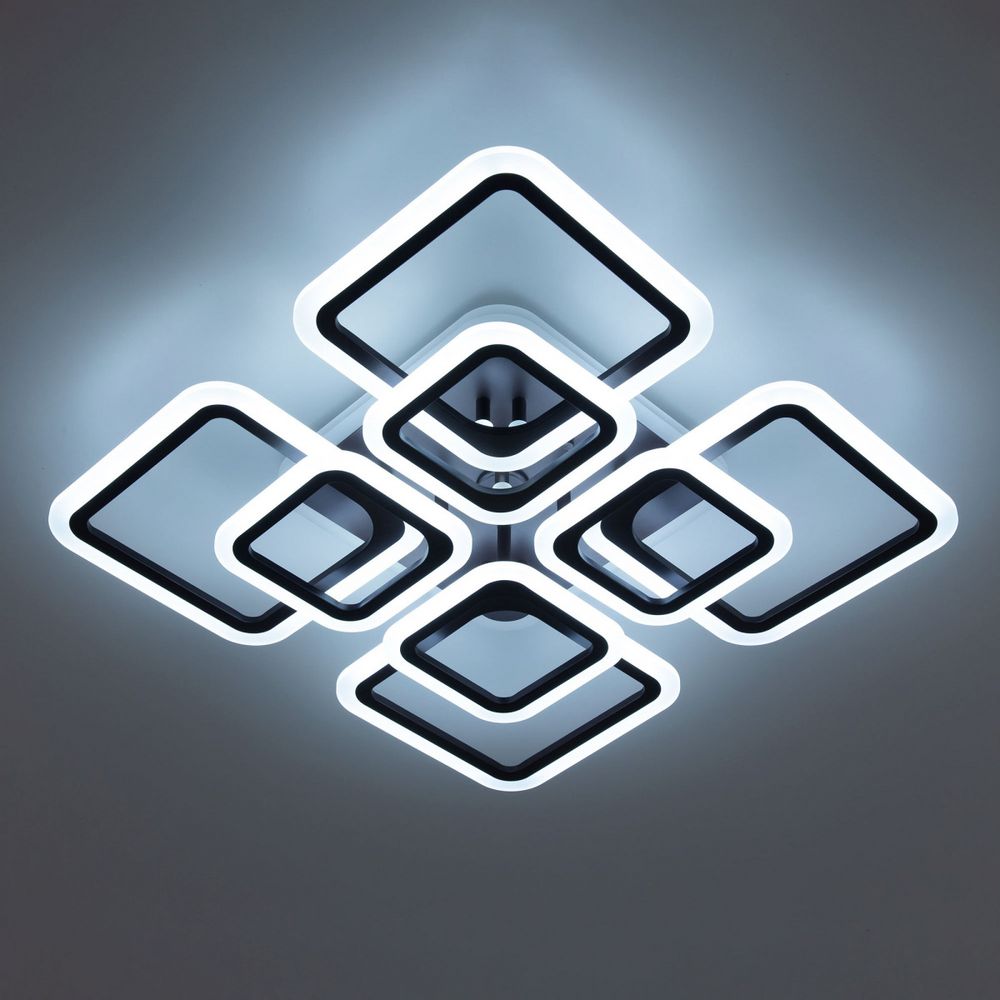 Citilux Марсель Смарт CL232A185E RGB Умная люстра Чёрная