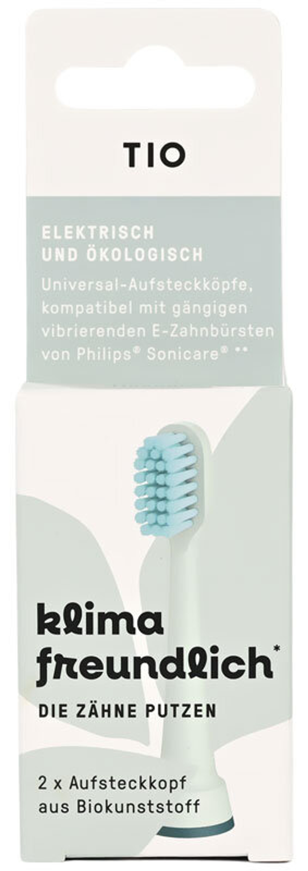 Сменные универсальные насадки TIO Tiosonik для звуковых зубных щеток (2 шт.)