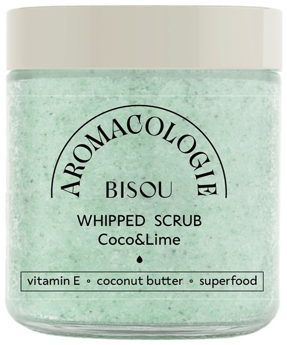 Bisou Aromacologie Взбитый  скраб для тела Кокос и лайм 250 мл