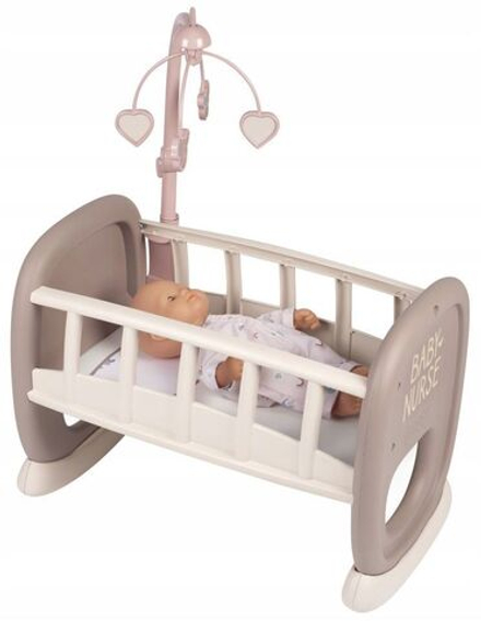 Сюжетно-ролевой набор Smoby Baby Nurse - Колыбелька с каруселью для куклы Кроватка 220372