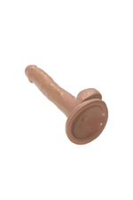 Коричневый фаллоимитатор-реалистик Delion - 20,5 см. (Цвет: коричневый)