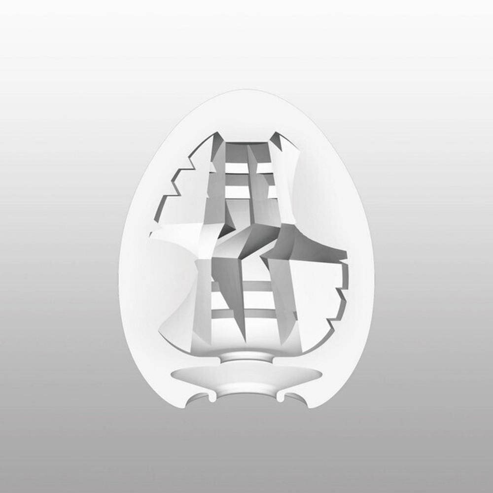 Супер эластичный мастурбатор в виде яйца THUNDER (Цвет: белый)