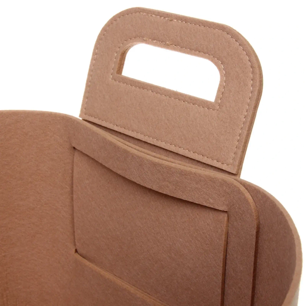 Корзина для хранения войлок 36*26*23 бежевая