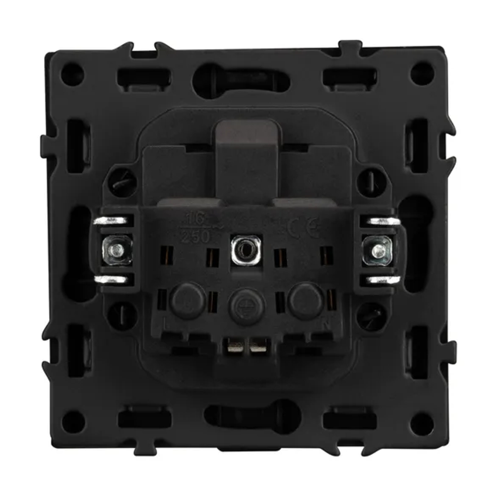 Механизм розетки влагозащищённый SCT-NOBE-MCP-SFPL-BK (230V, 16A) (Arlight, -) 054281