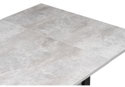 Стол Форли 90(150)х67х77 бетон / черный матовый