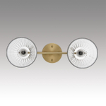 8188/2C COMFI LN25 190 латунь/прозрачный, металл/стекло Потолочный светильник E14 2*40W 220V VIVIAN