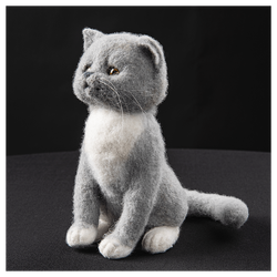 Валяная игрушка «Котик»