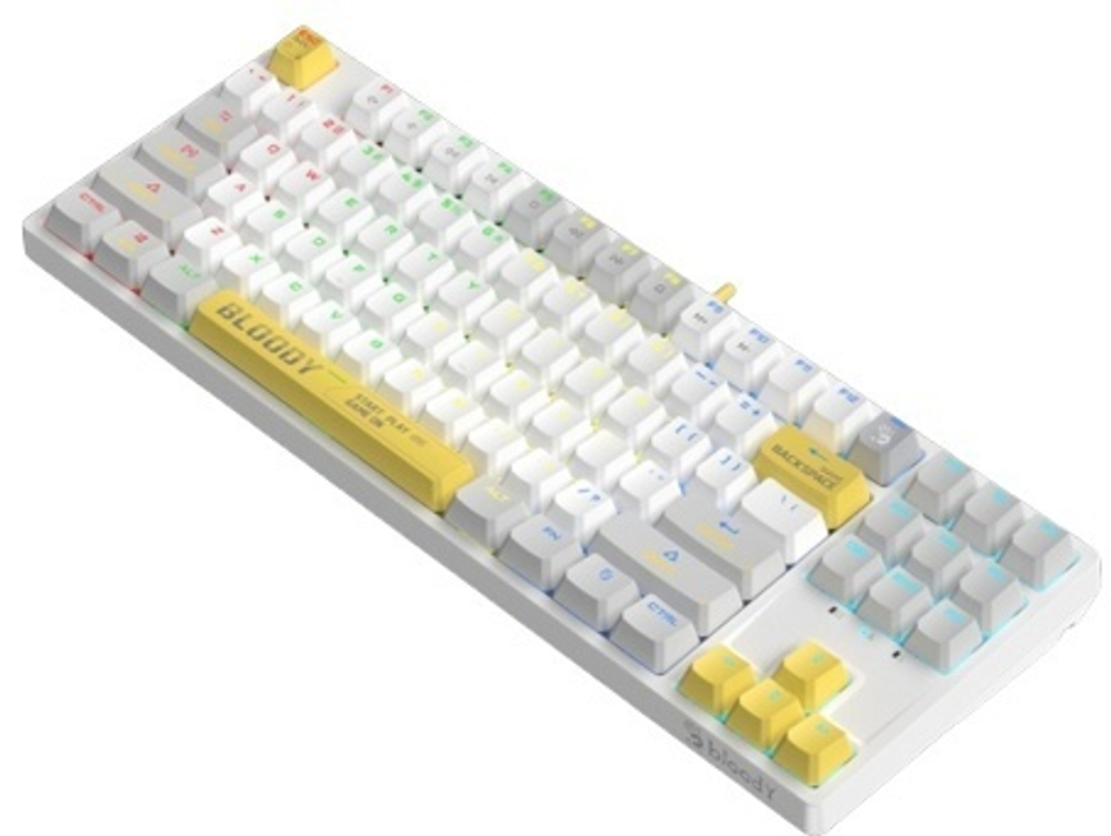 Клавиатура Bloody S87 белый