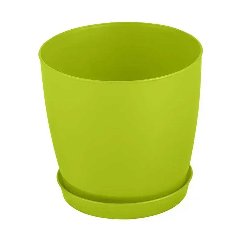 Кашпо Фиоре круглое 8 л светло-салатовый 216х202мм