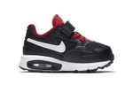 Baby Nike Air Max ST Velcro shock absorption low-top running shoes black and red