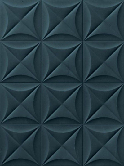 Настенная плитка 4D Flower Deep Blue