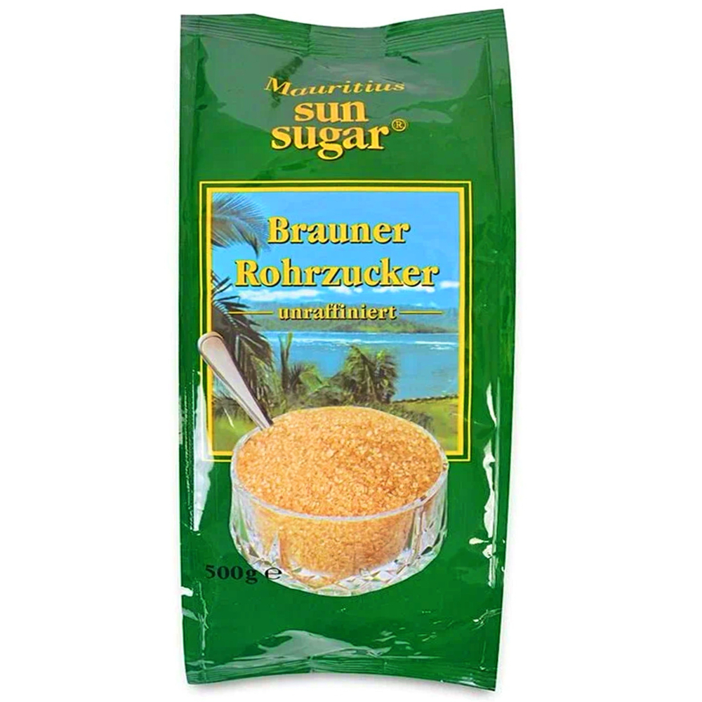 Сахар тростниковый коричневый песок «Sun Sugar» 500 гр