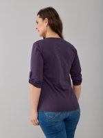 Лонгслив ЛНк-005/баклажан