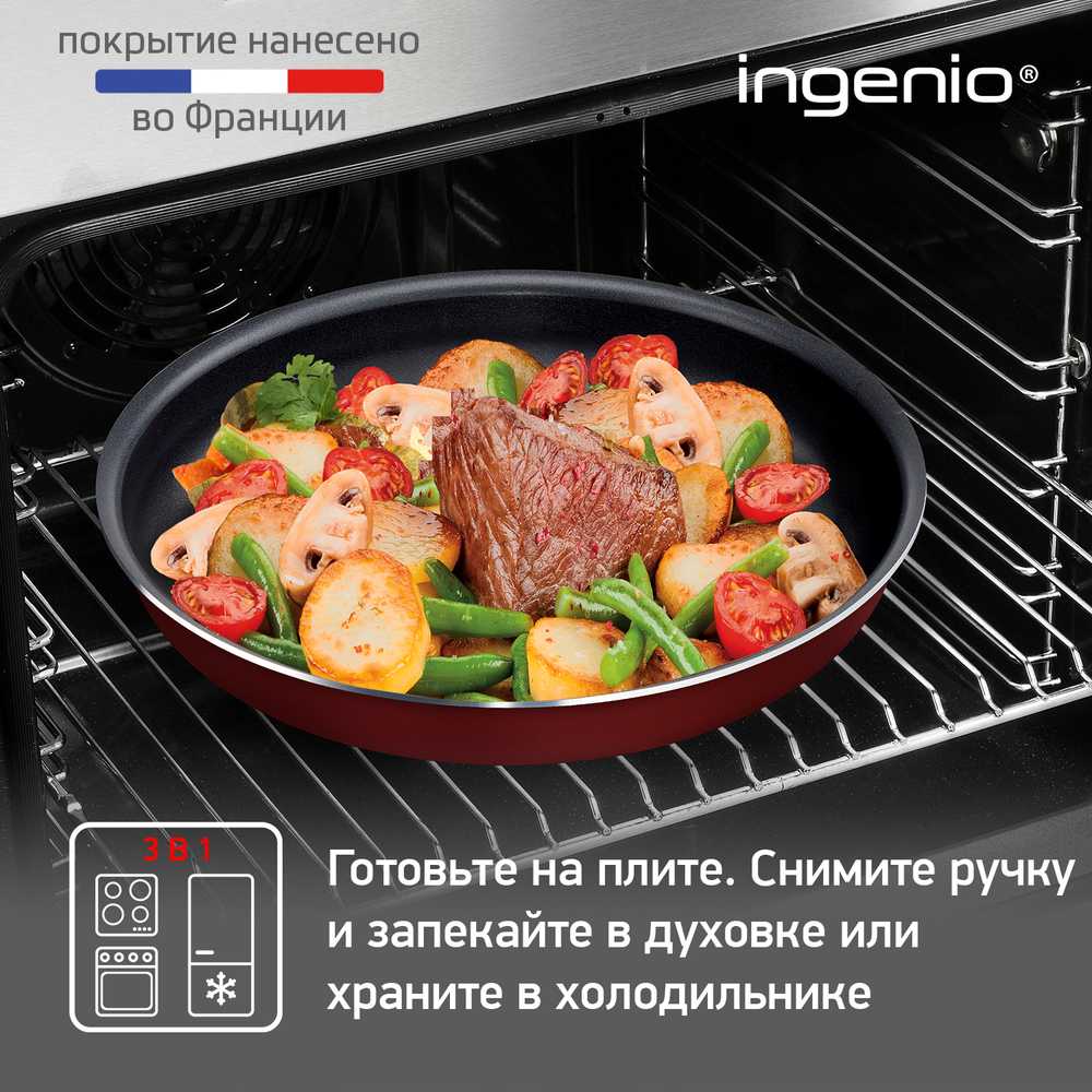 Набор сковород Tefal Ingenio RED 5 3 предмета 22/26 см  04175810
