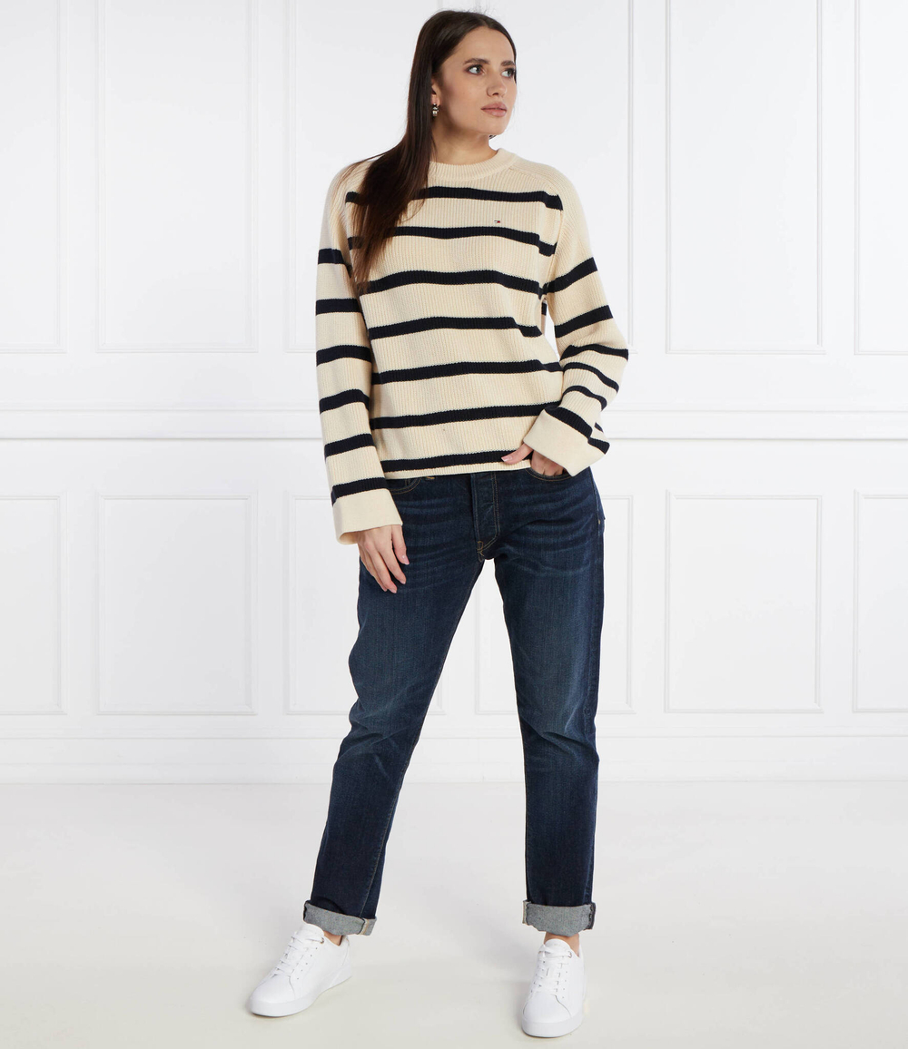 Свитер CARDI STITCH Tommy Hilfiger - кремовый(WW0WW40751)