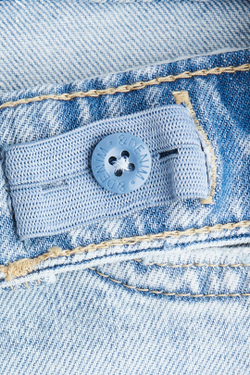 H&M Джинсы Baggy Fit Bootcut, голубой