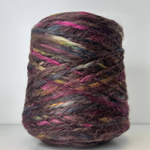 OLAF - Be.Mi.Va; 100% мерино; 100м/100гр; col.Umber, цвет: темно-коричневый с бордовыми, синими, зелеными, желтыми фрагментами