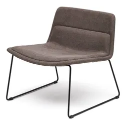 Лаунж-кресло Zahara коричневое с черными ножками