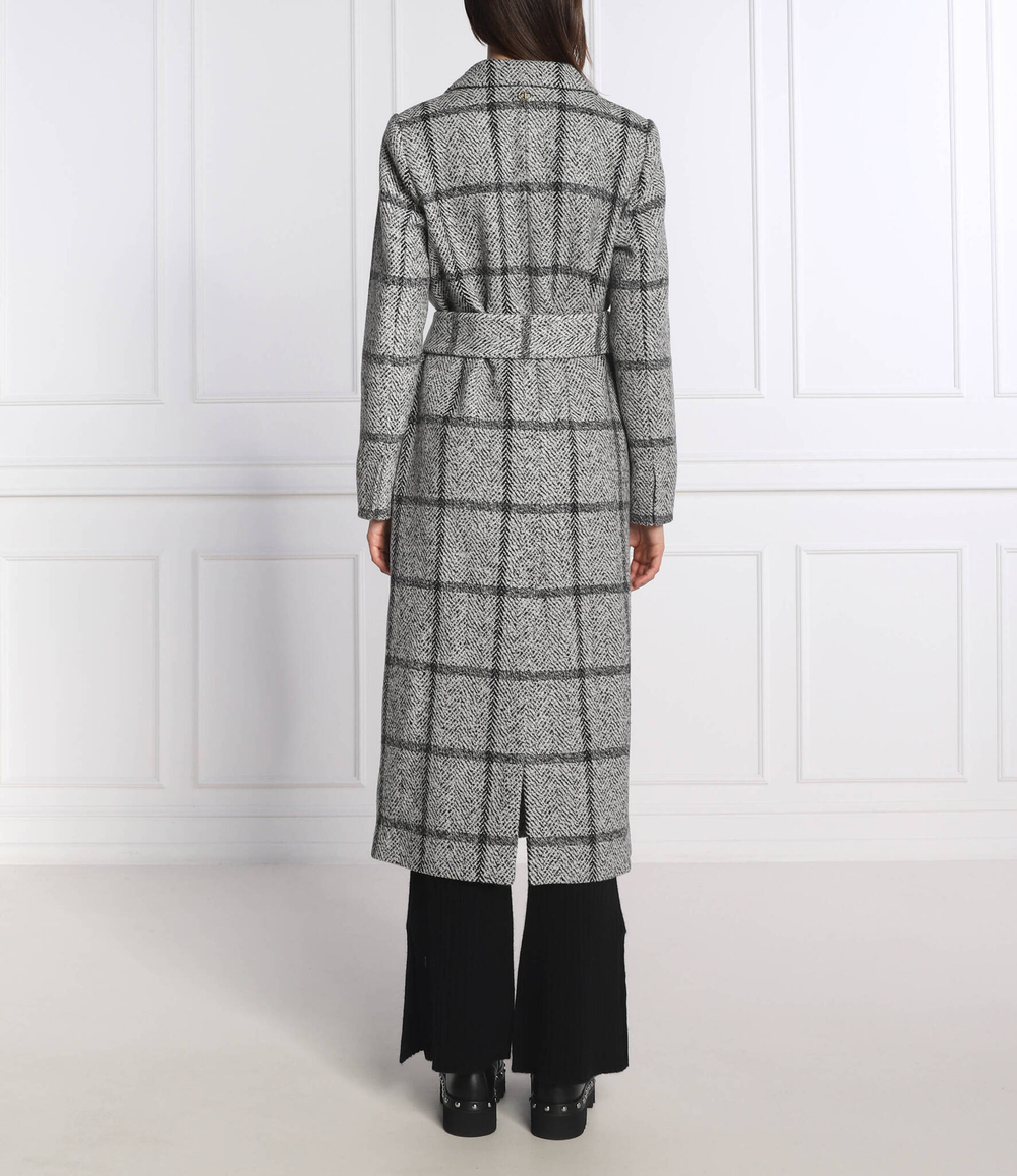 Хлопковое пальто TWINSET - серый(222TP2332)