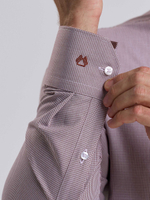 Сорочка мужская VESTER длинный рукав, клетка, хлопок/пэ/вискоза 68814 28