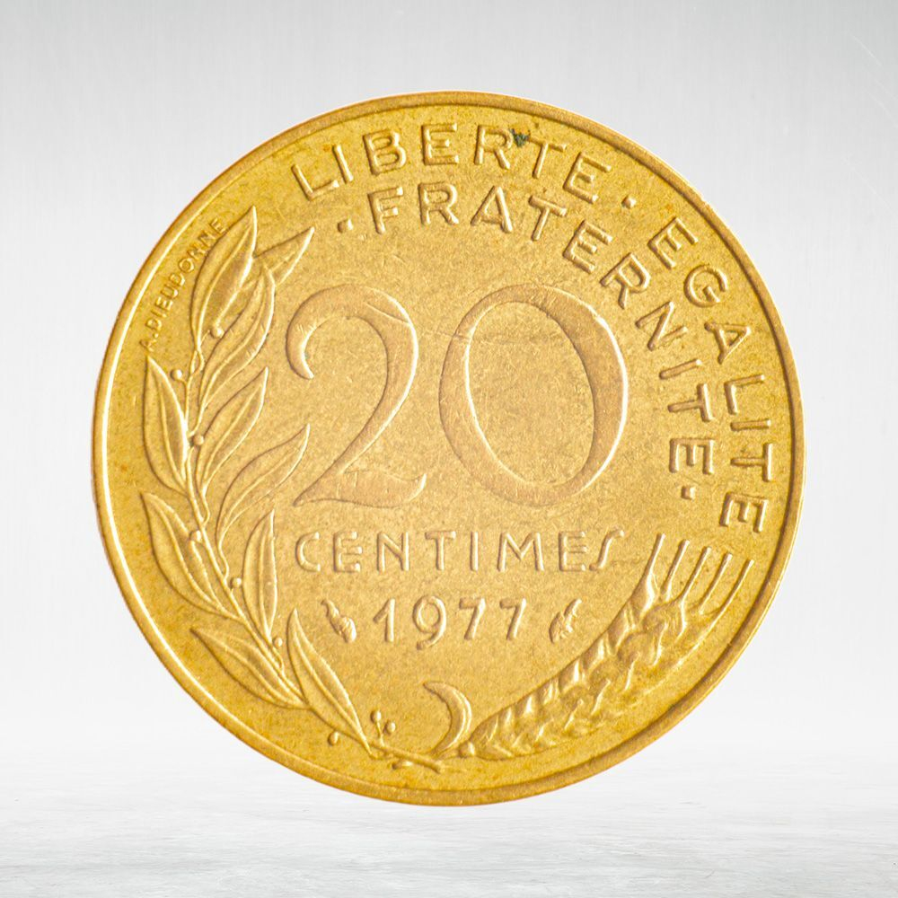 France, 20 Centimes 1977 - Marianne, VF