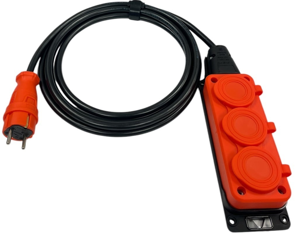 Удлинитель силовой iTOK i-CONNECT-COLOR-SU-PVS-310-3-54-30-ORANGE