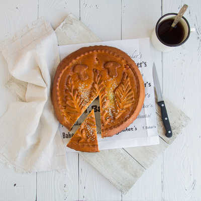 Пирог с курицей и грибами