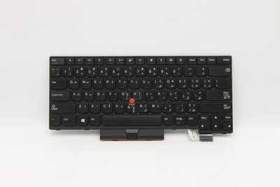 Клавиатура для Ноутбука Lenovo LenovoThinkPad T480 / A485 раскладка - арабская, черная (01HX304)