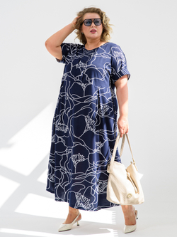 Платье женское "Маки"