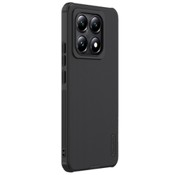 Усиленный чехол черного цвета от Nillkin для Xiaomi 14T Pro, серия Super Frosted Shield Pro