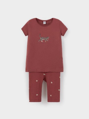 пижама  для девочки  К 1647/шоколадный десерт,сердечки