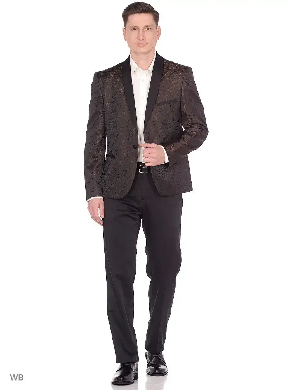 Пиджак классический приталенный смокинг