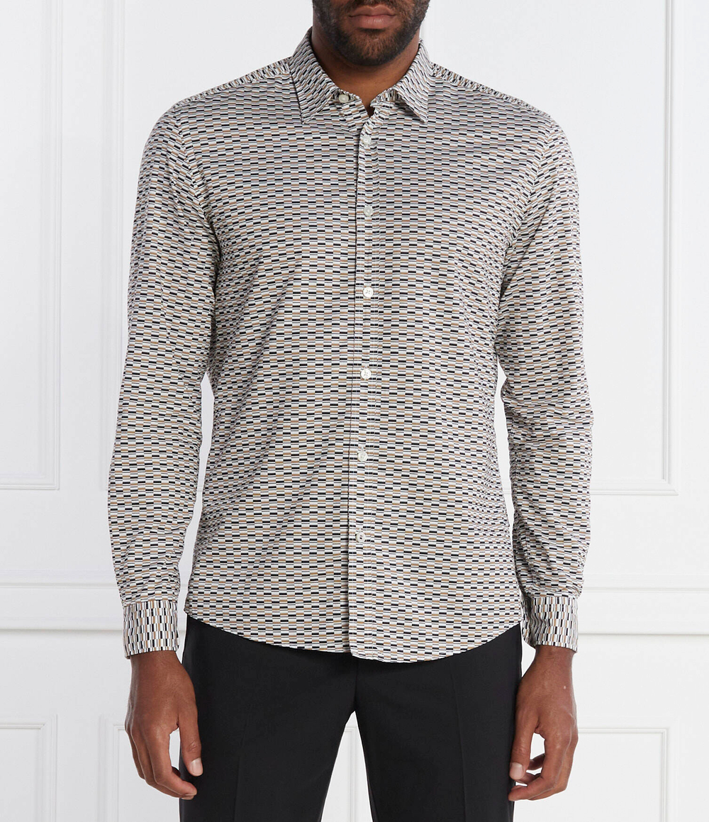 Рубашка S-LIAM BOSS BLACK - коричневый(50509059)