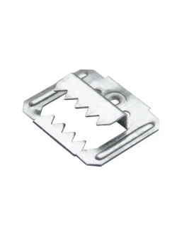 Кляймер усиленный Осфикс "Профи" №4 (4мм) 100 шт для вагонки, блок-хауса, имитации бруса